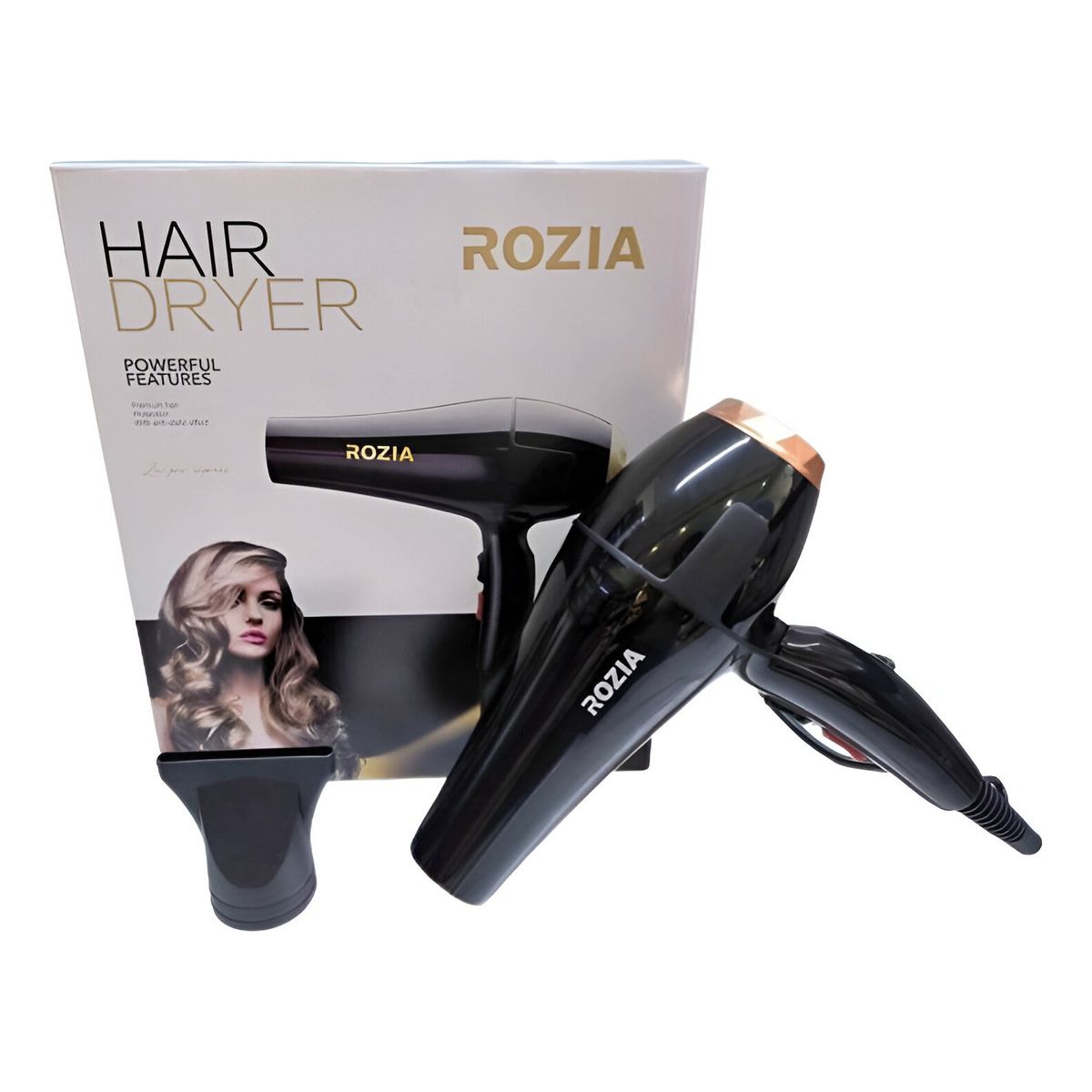 PREMIUM - Secadora De Cabello Rozia Profesional 9000 Watts 3 VELOCIDADES