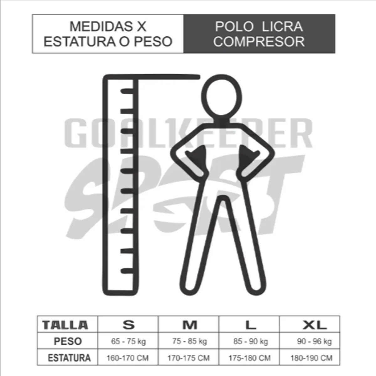 GENERICO - Polo licra compresor Azulino