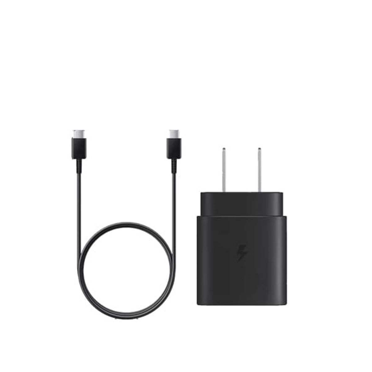 SAMSUNG - Cargador Samsung 25W Cable Tipo-C Galaxy S20 S20 Plus S20 Ultra Negro