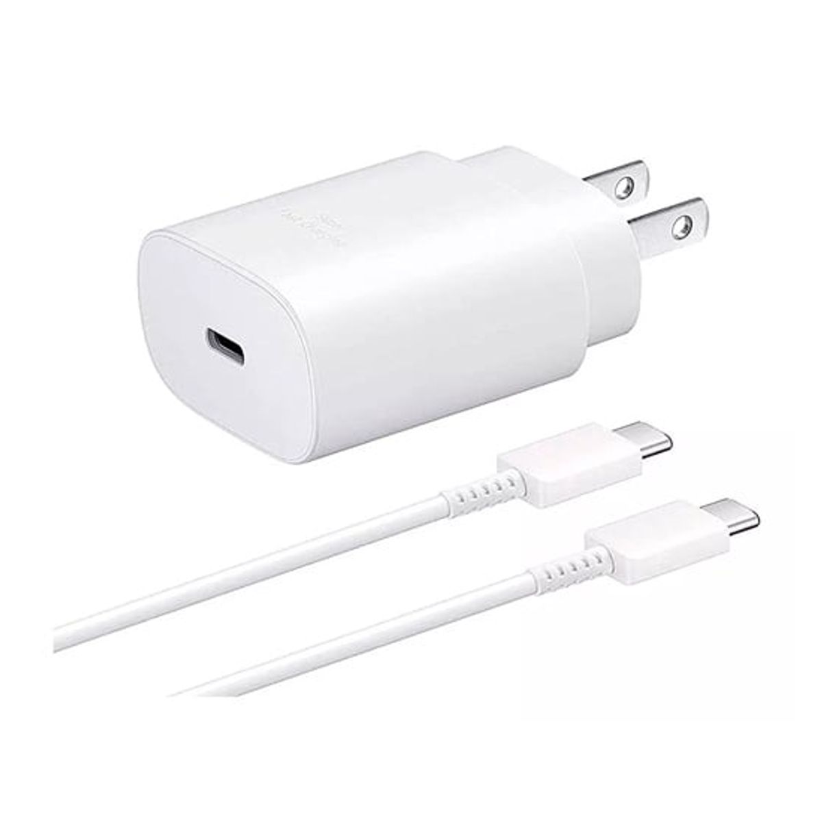 SAMSUNG - Cargador Samsung USB C de 25W con Cable para Galaxy A05S Blanco