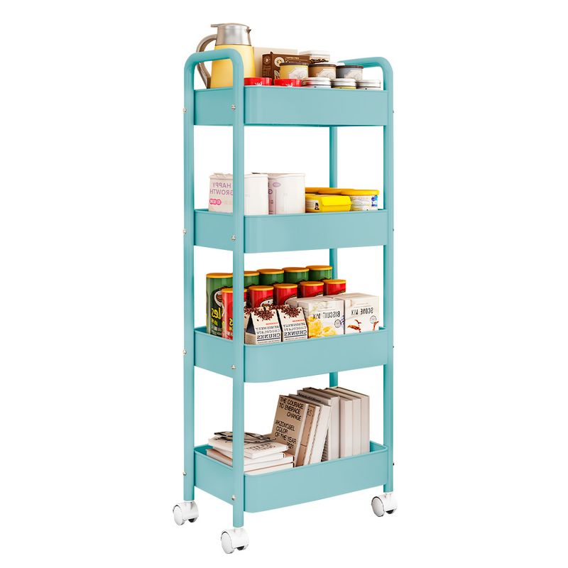 SASHIJA - Carrito Organizador 4 Niveles con Ruedas para Baño Cocina TQ JY8
