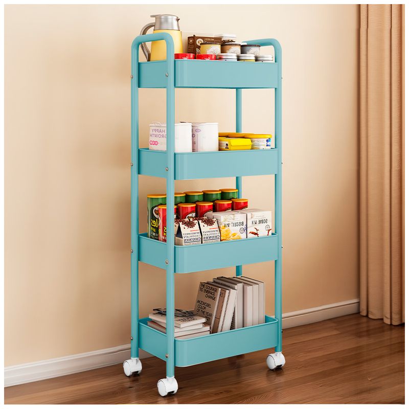 SASHIJA - Carrito Organizador 4 Niveles con Ruedas para Baño Cocina TQ JY8