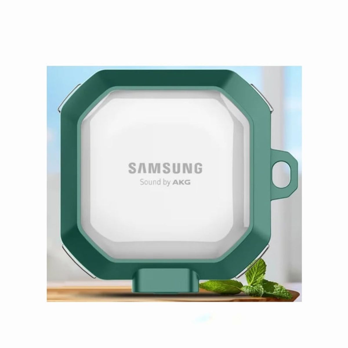 GENERICO - Case o Cover Transparente Para Samsung Buds FE - Verde