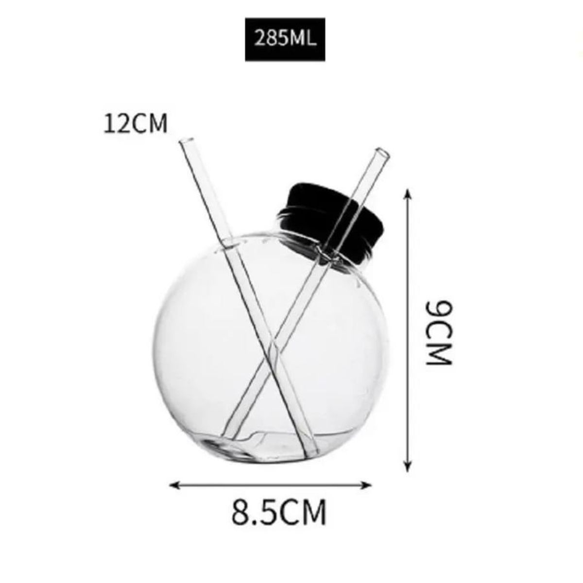 GENERICO - Copa de cóctel de bola esférica creativa 280ml