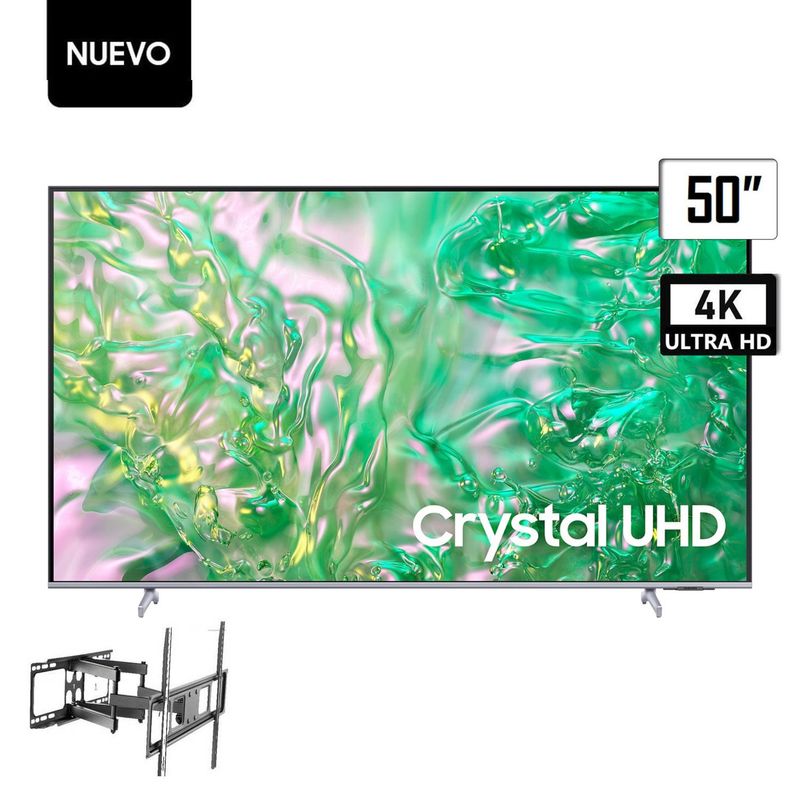 SAMSUNG - Televisor Samsung 50 UHD Crystal 4K Tizen OS Smart TV UN50DU8200.