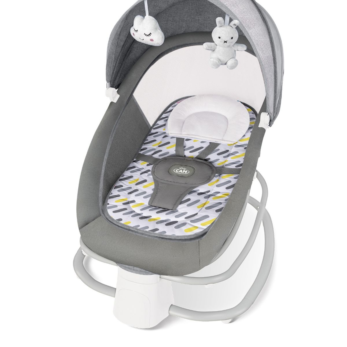 CAM - Silla Mecedora Rocking 4 En 1 Musical Plegable Bandeja Comer