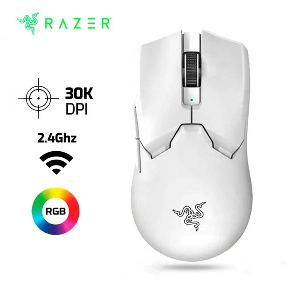 RAZER - Mouse RAZER VIPER V2 PRO Inalambrico 30.000 Dpi Blanco