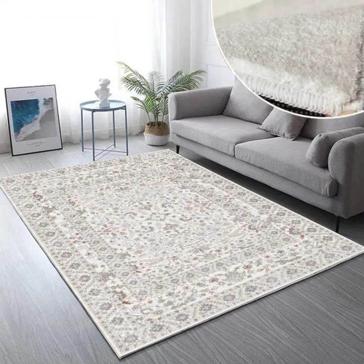 GENERICO - ALFOMBRA SEDA SINTETICA 227x180cm FS-95