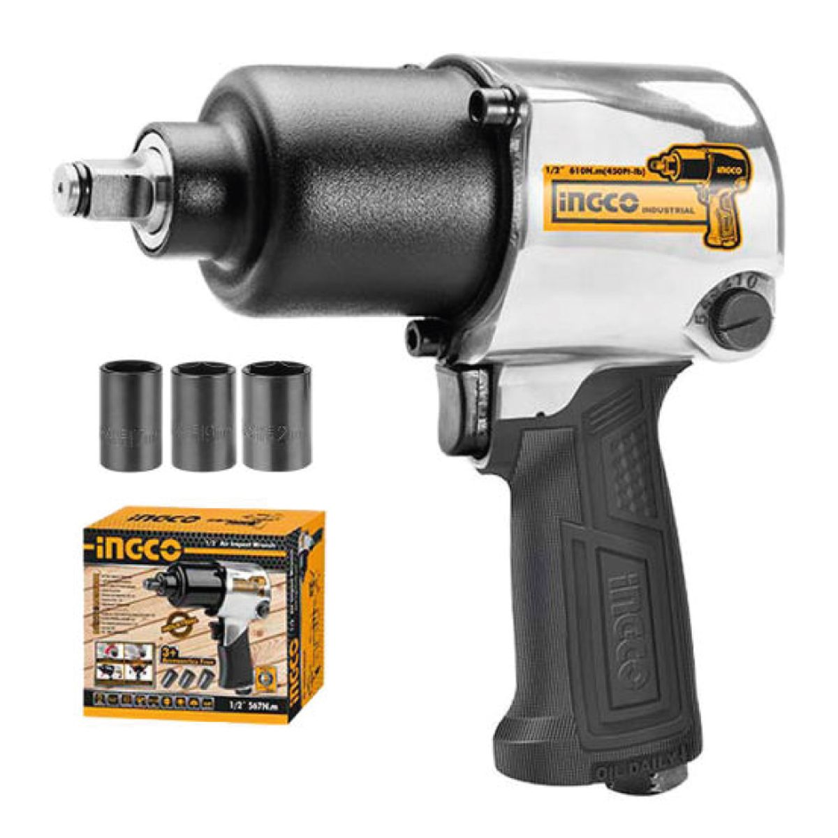 INGCO TOOLS - Llave de Impacto Neumática 12 INGCO AIW12562