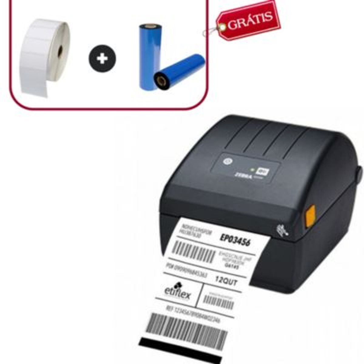 ZEBRA - Impresora Zebra ZD220 de Etiquetas Termica 4'' 203 DPI USB