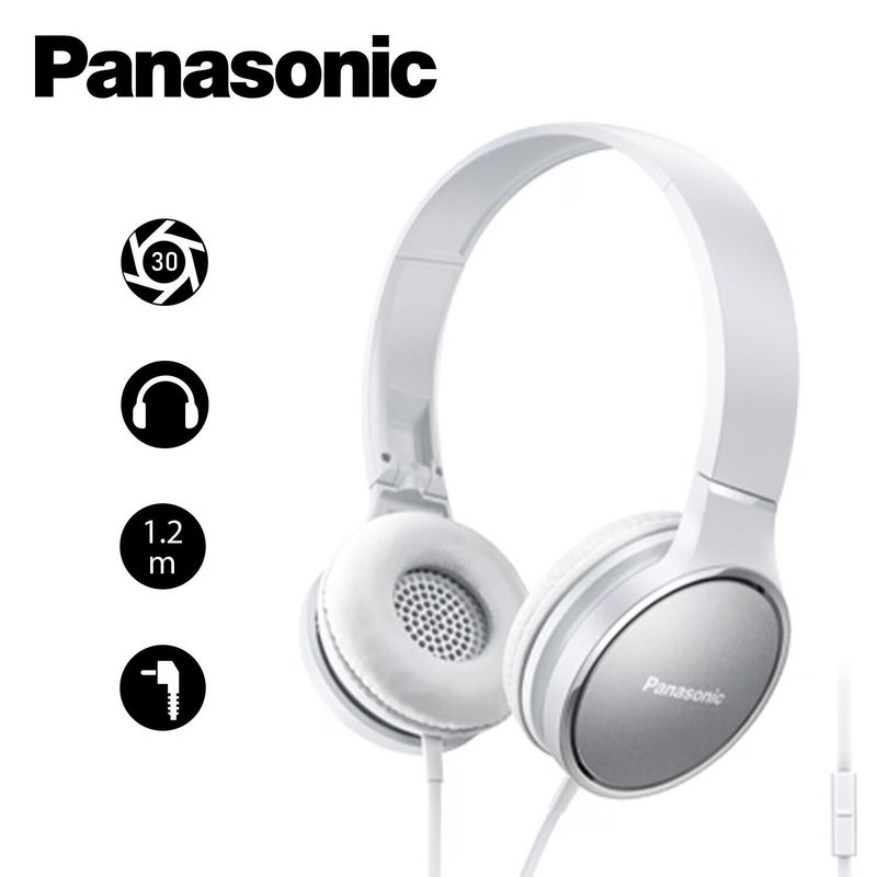 PANASONIC - Audifonos Panasonic Vincha con Micrófono HF300M - Blanco