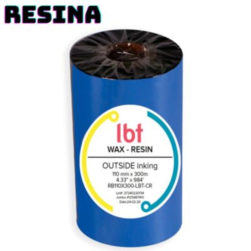 GENERICO - Cinta Ribbon Resina 110 x 300 mts
