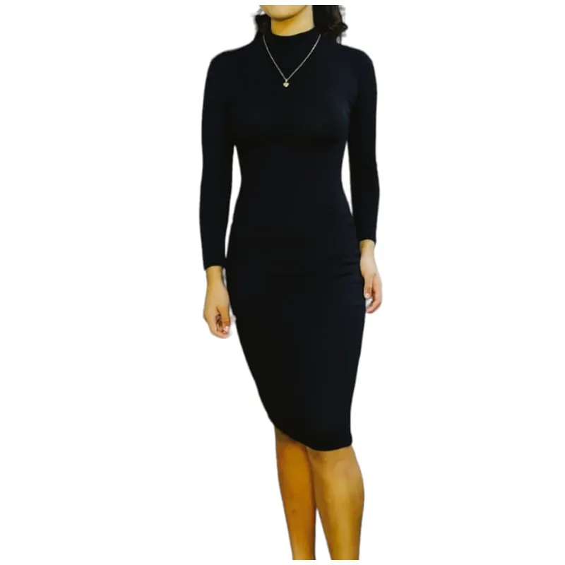 GENERICO - Vestido Mujer Chompero CAFARENA - Nathalie Love it -  Negro