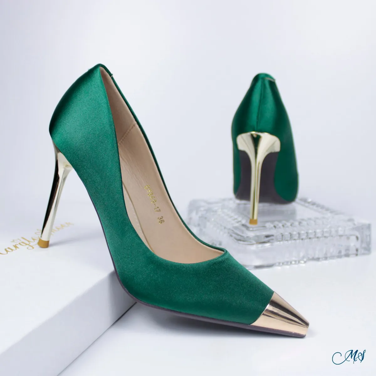 MARGLO SHOES - Zapato de vestir Satín verde M20