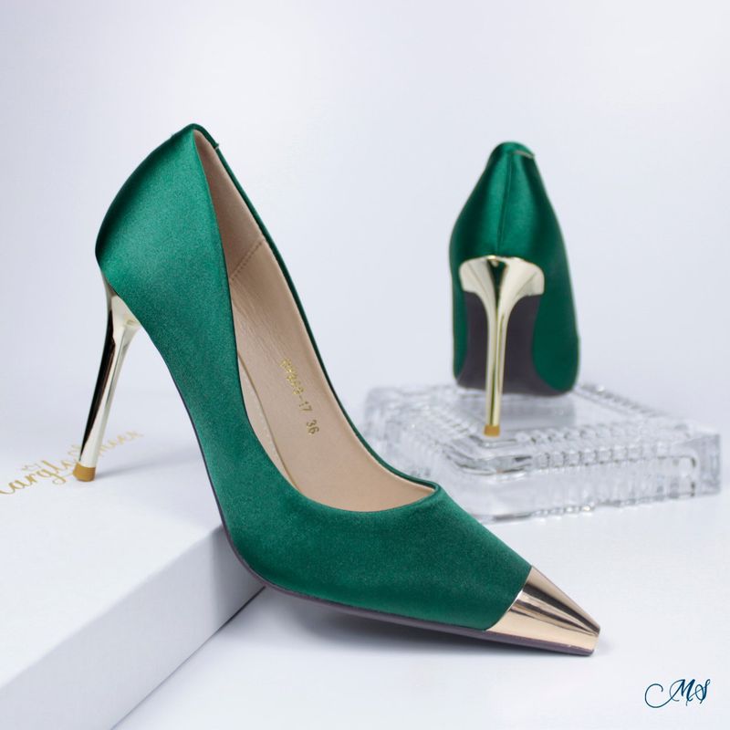 MARGLO SHOES - Zapato de vestir Satín verde M20