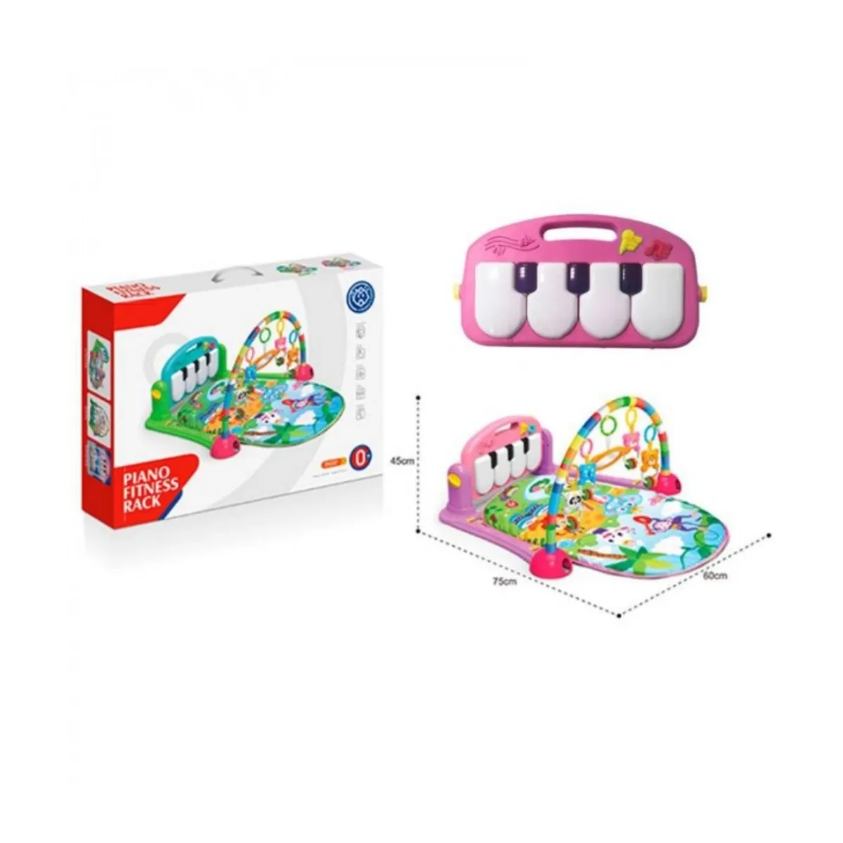 HUANGER - GIMNASIO PARA BEBE COLOR ROSADO