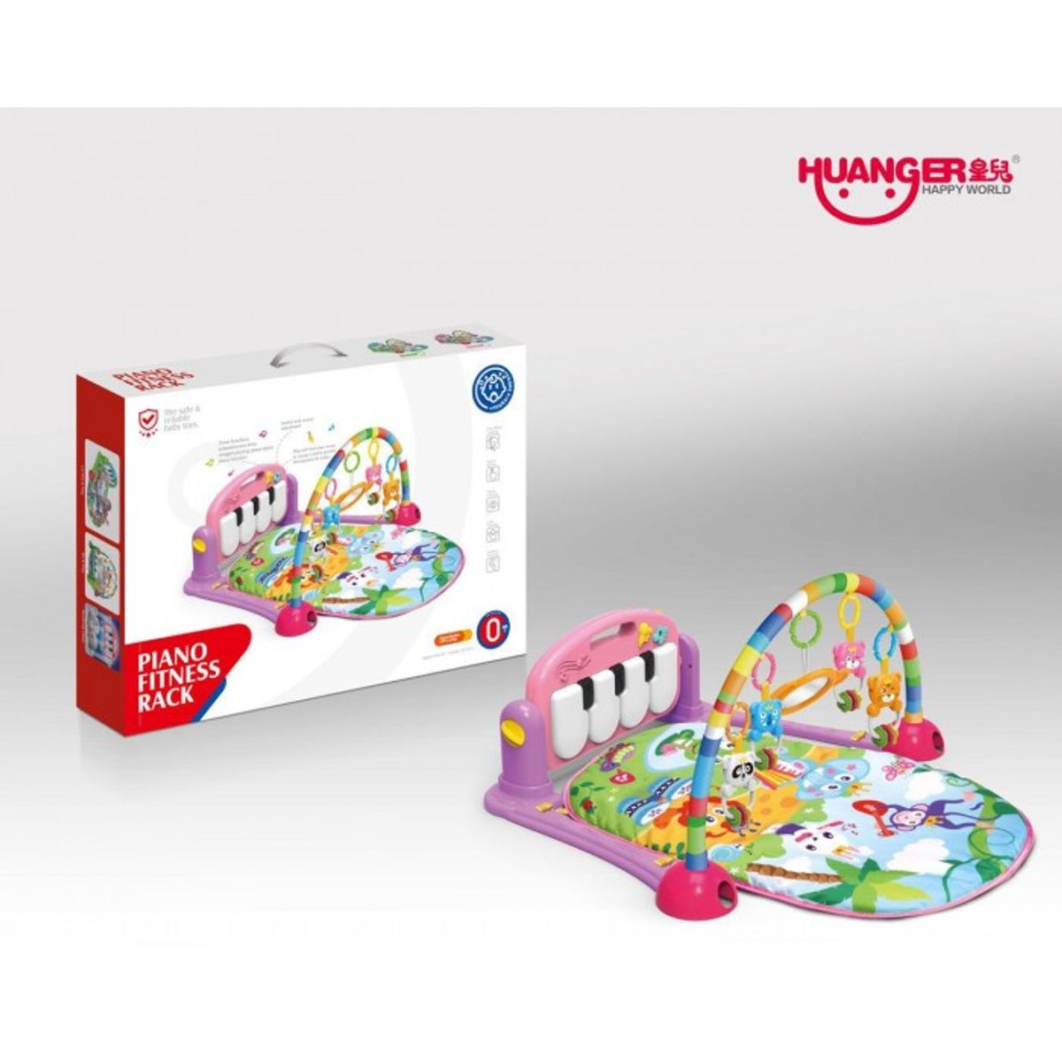 HUANGER - GIMNASIO PARA BEBE COLOR ROSADO