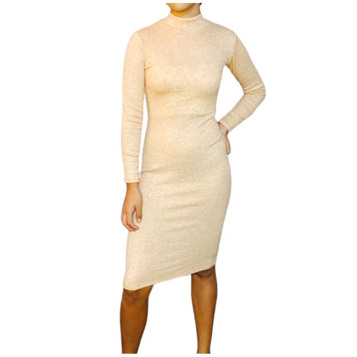 GENERICO - Vestido Mujer Chompero CAFARENA - Nathalie Love it -  Beige