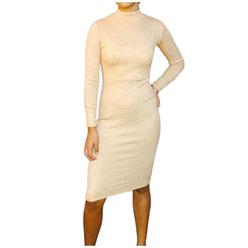GENERICO - Vestido Mujer Chompero CAFARENA - Nathalie Love it -  Beige
