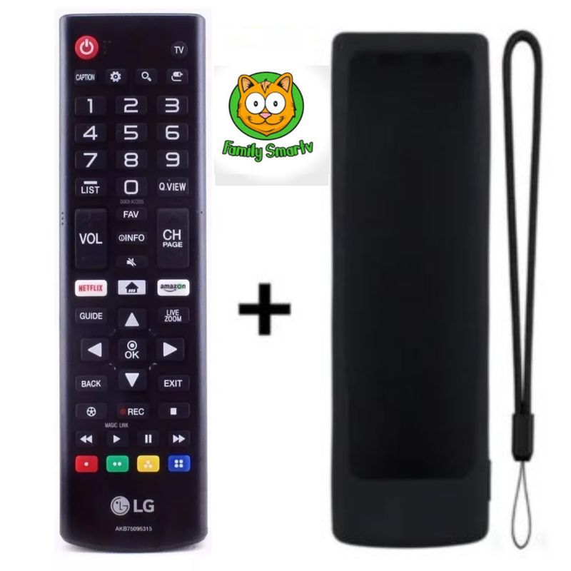 GENERICO - Control Remoto para Lg Smart tv  Funda de SIlicona Color Negro