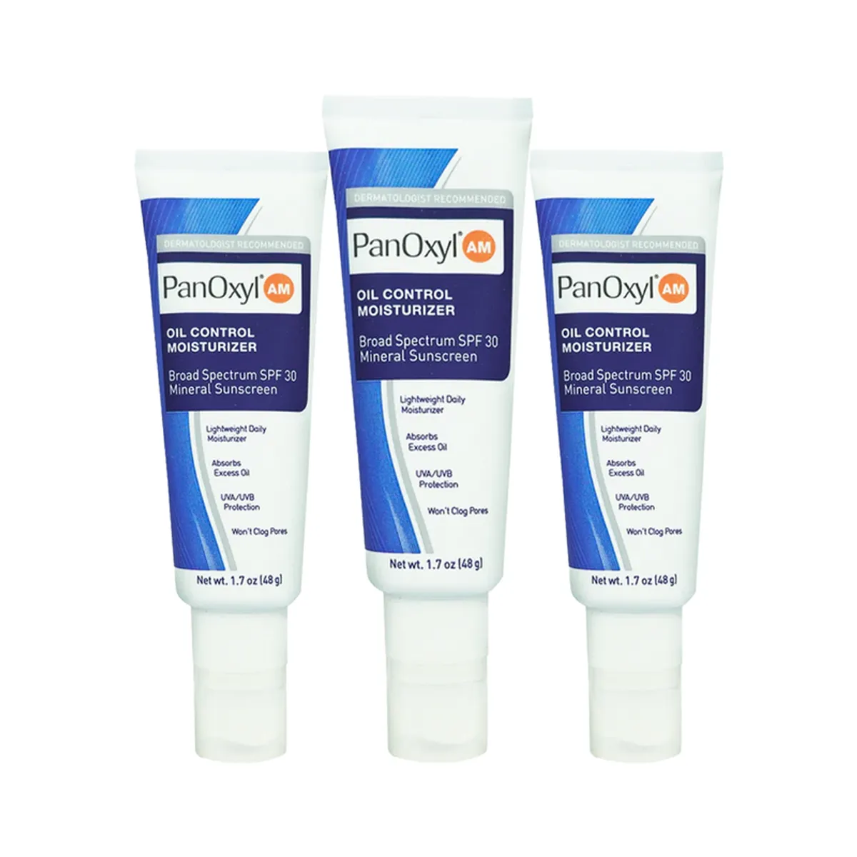 PANOXYL - Crema Hidrante Oil Control Acné SPF30 Panoxyl AM 48Gr 3 Unidades