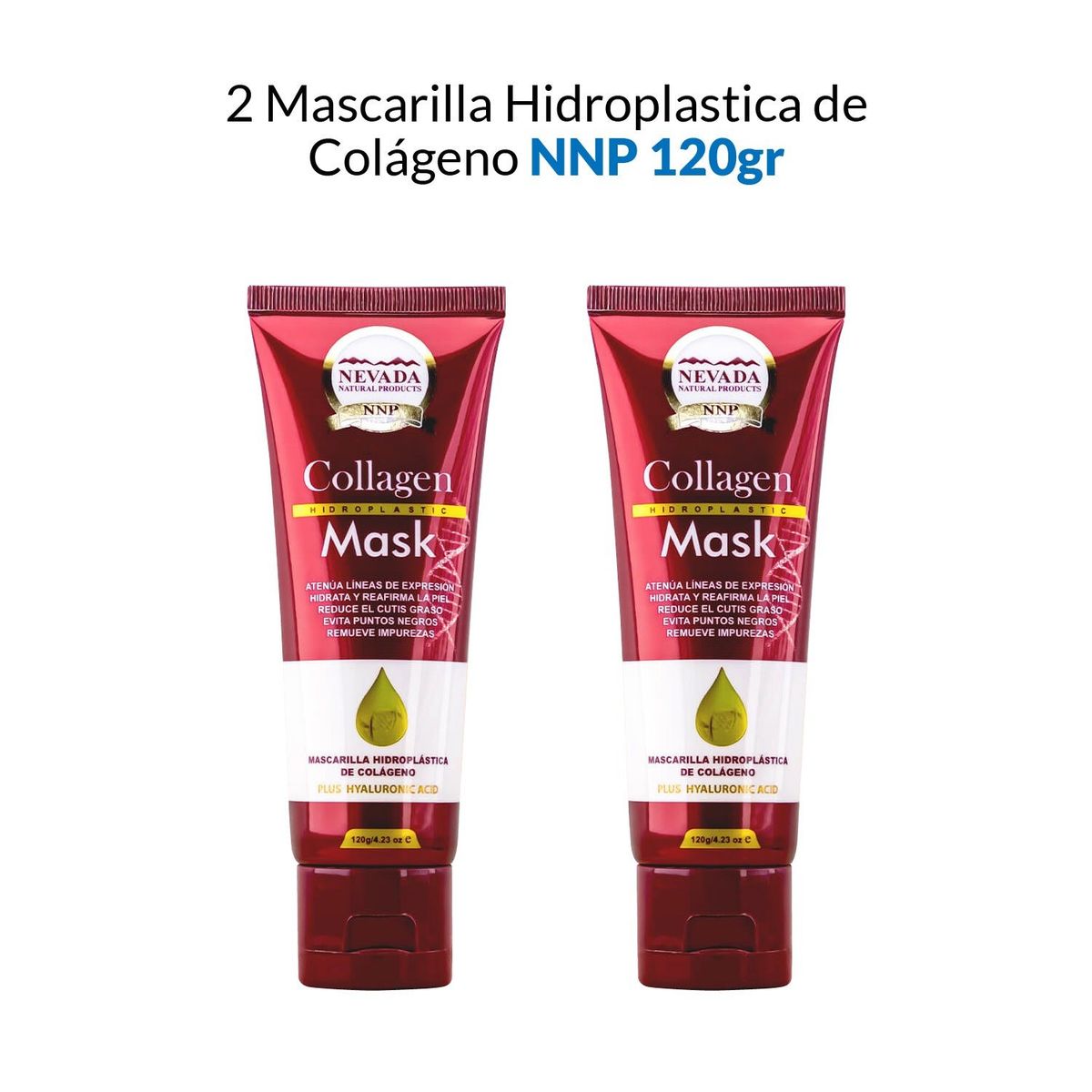 NEVADA NATURAL PRODUCTS - Mascarilla Hidroplastica De Colageno Nevada 120Gr 2 Unidades