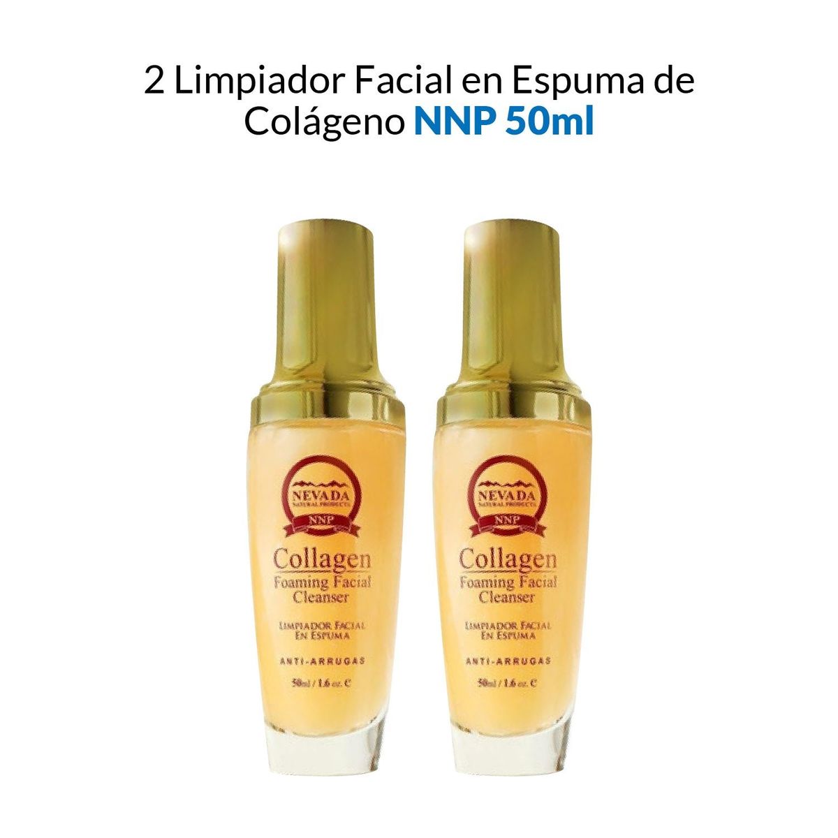 NEVADA NATURAL PRODUCTS - Limpiador Facial En Espuma De Colágeno Nevada 50ml 2 Unidades