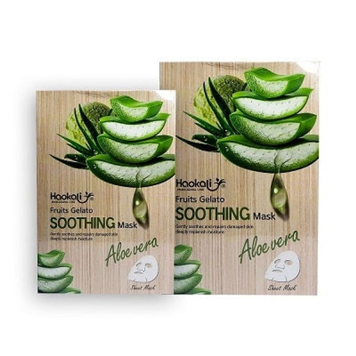 WOKALI - Mascarilla Calmante Aloe Vera Wokali 30mlx10 Piezas 2 Pack