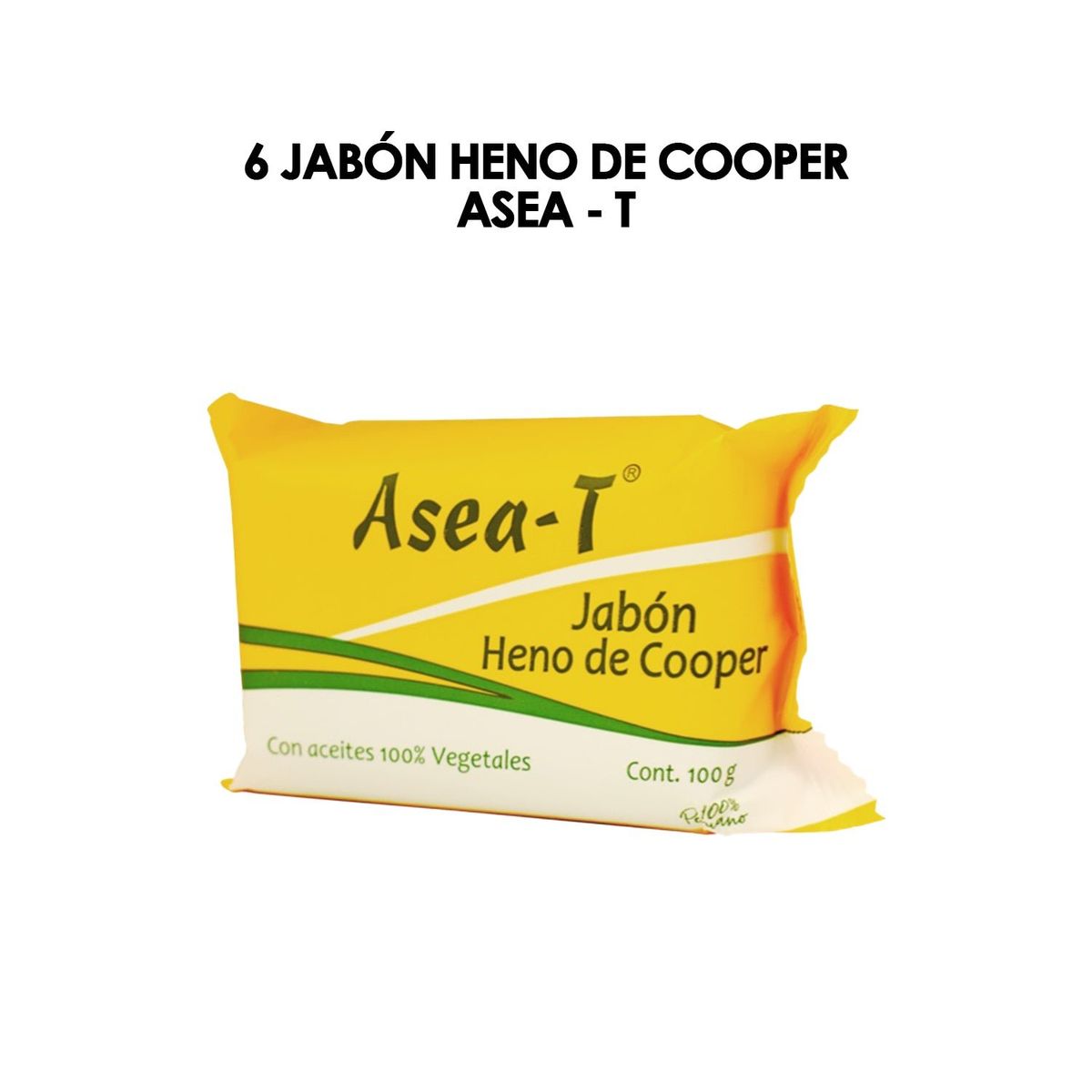 GENERICO - Jabón Heno De Cooper Asea-T 100Gr 6 Unidades