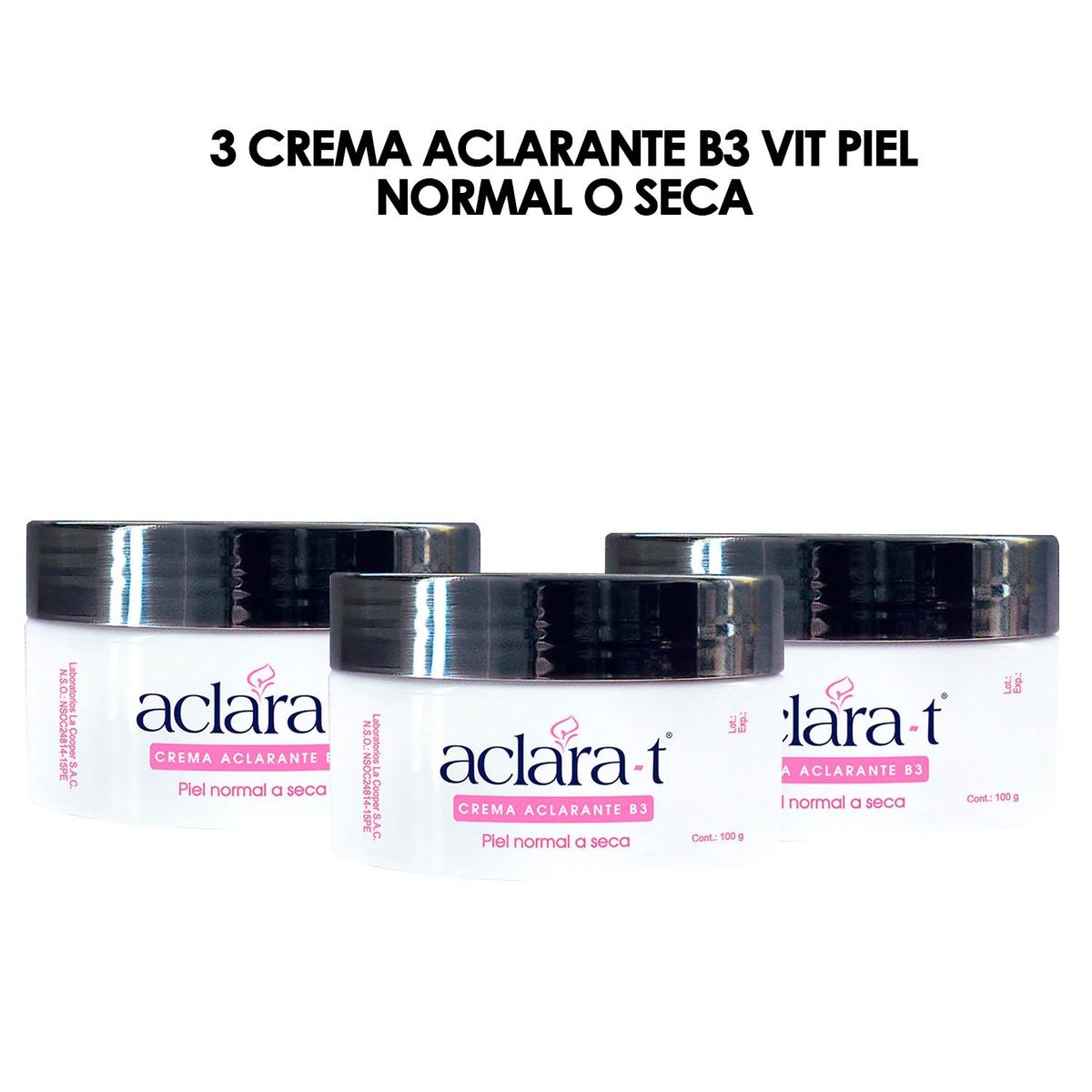 GENERICO - Crema Aclarante B3 Vit Piel Normal O Seca Aclara-t 100Gr