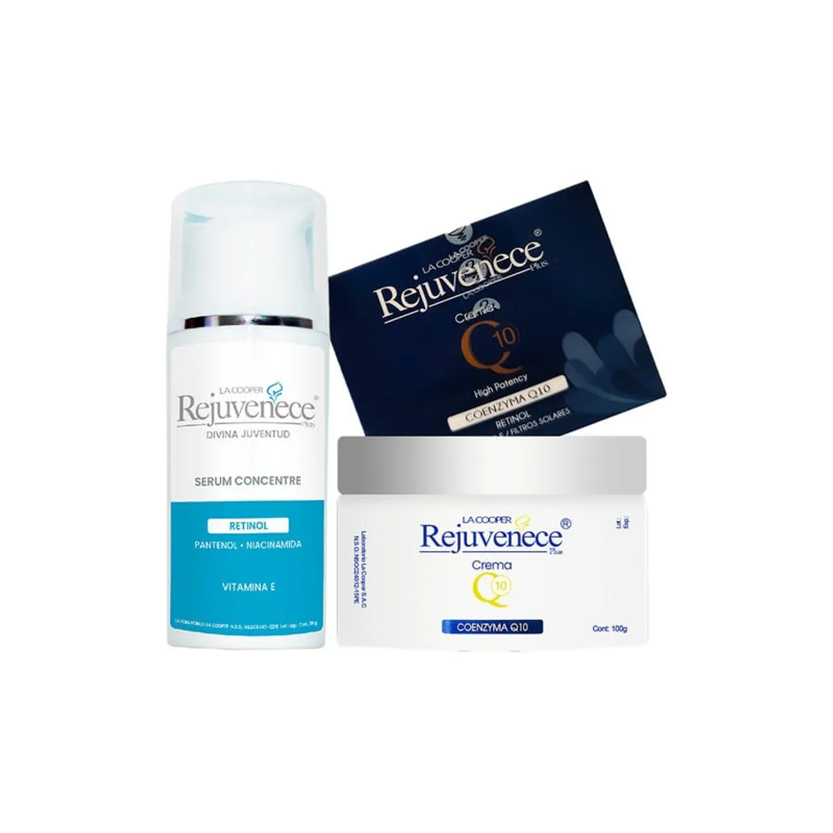 GENERICO - Rejuvenece plus serum concentre Retinol 30Gr + Crema Q10 Retinol 100Gr