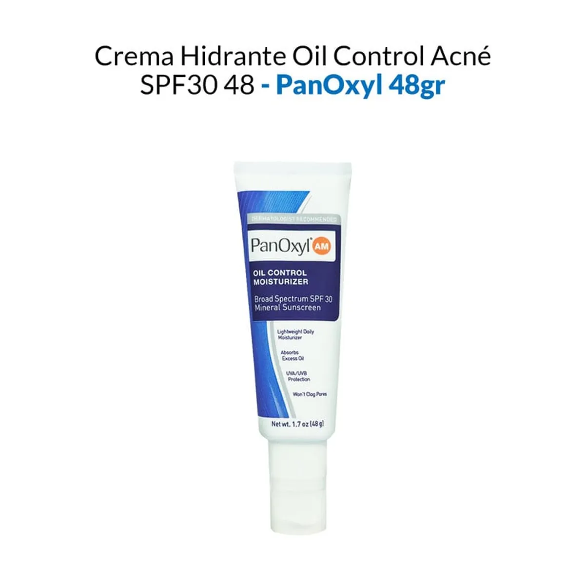 PANOXYL - Crema Hidrante Oil Control Acné SPF30 Panoxyl AM 48Gr