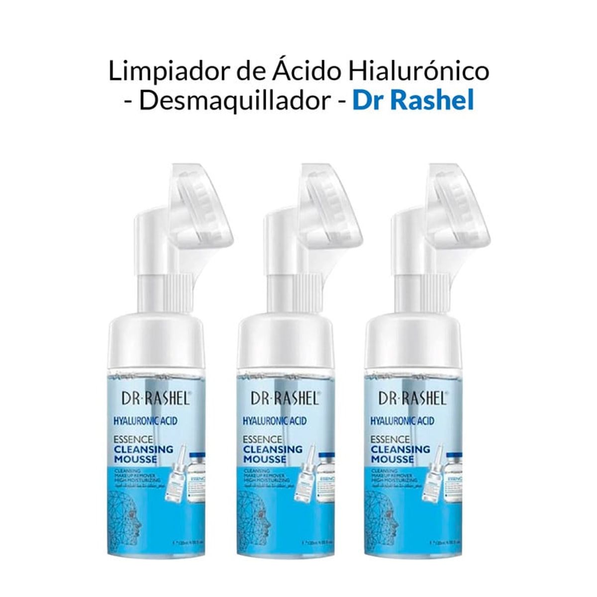 GENERICO - Limpiador De Esencia Mousse Acido Hialurónico Dr Rashel 125ml 3 Uni