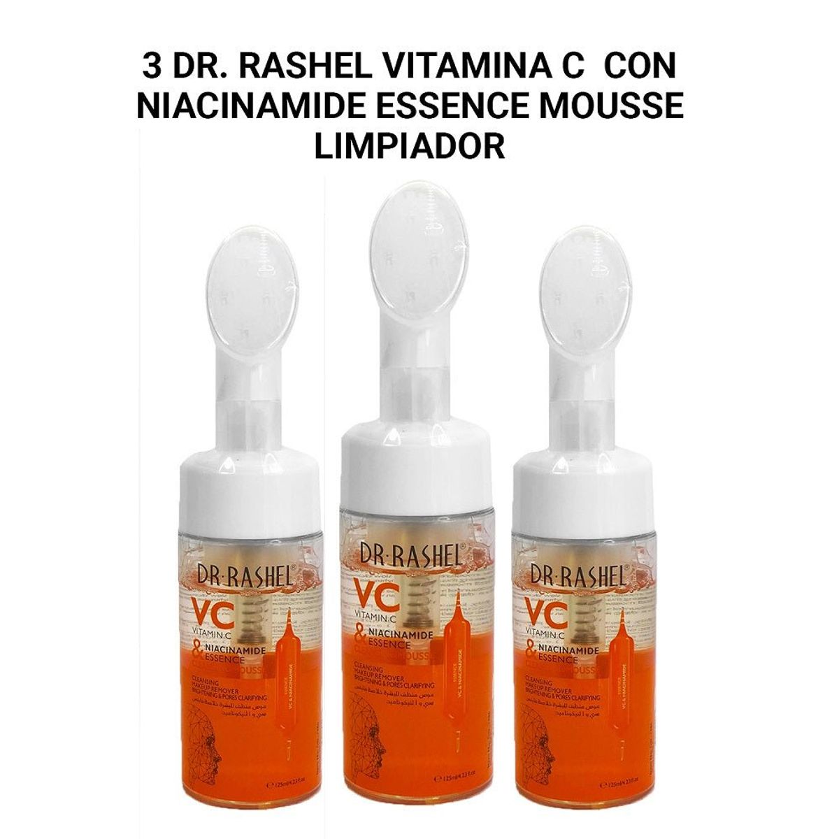 GENERICO - Limpiador Vitamina C Niacinamide Essence Mousse Dr Rashel 125ml 3 Uni
