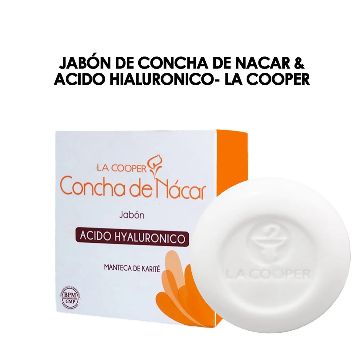 GENERICO - Jabón De Concha De Nacar & Acido Hialuronico La Cooper 80Gr