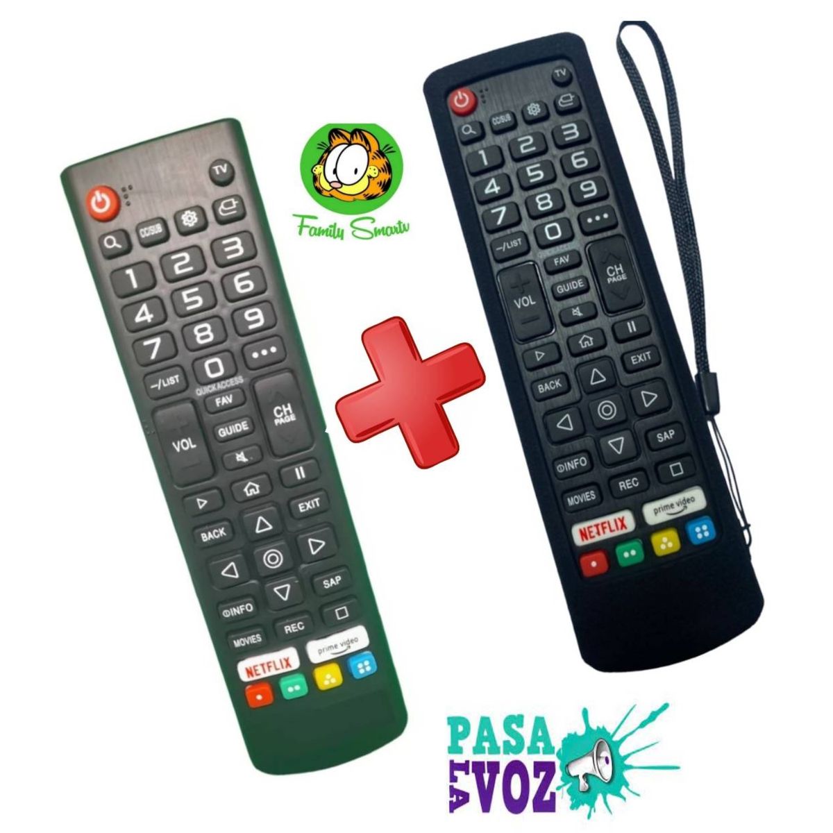 UNIVERSAL - Control Remoto para Televisor JVC Modelo RM-C3284  funda Negra