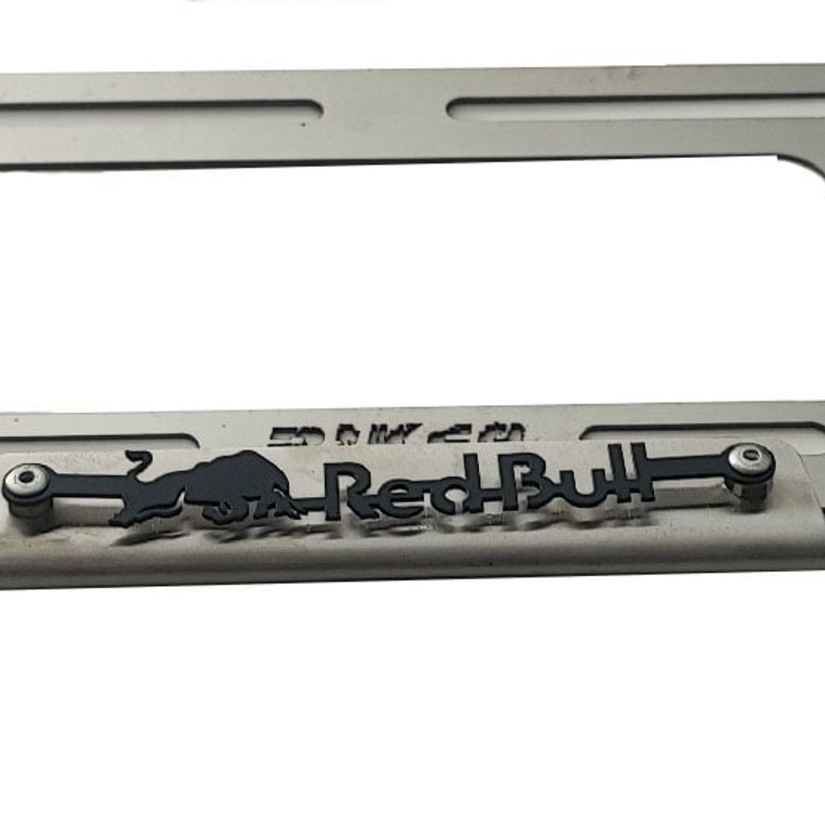 GENERICO - Porta Placa para Moto en Acero Inox modelo RedBull