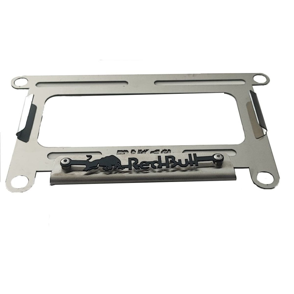 GENERICO - Porta Placa para Moto en Acero Inox modelo RedBull