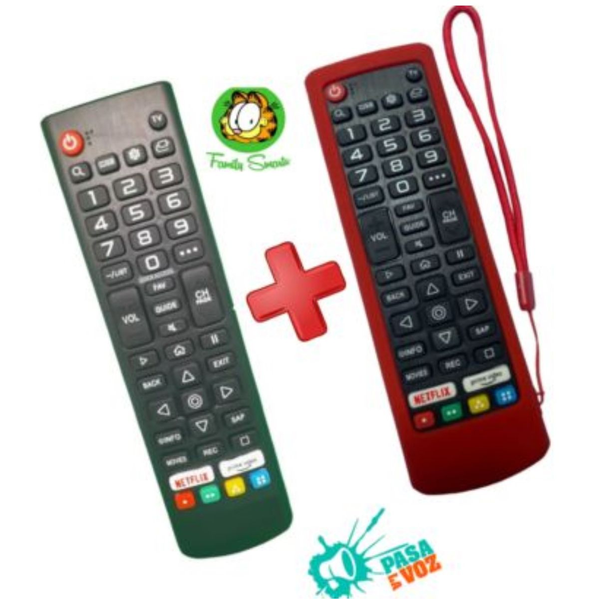 UNIVERSAL - Control Remoto para Televisor JVC Modelo RM-C3284  Funda Roja