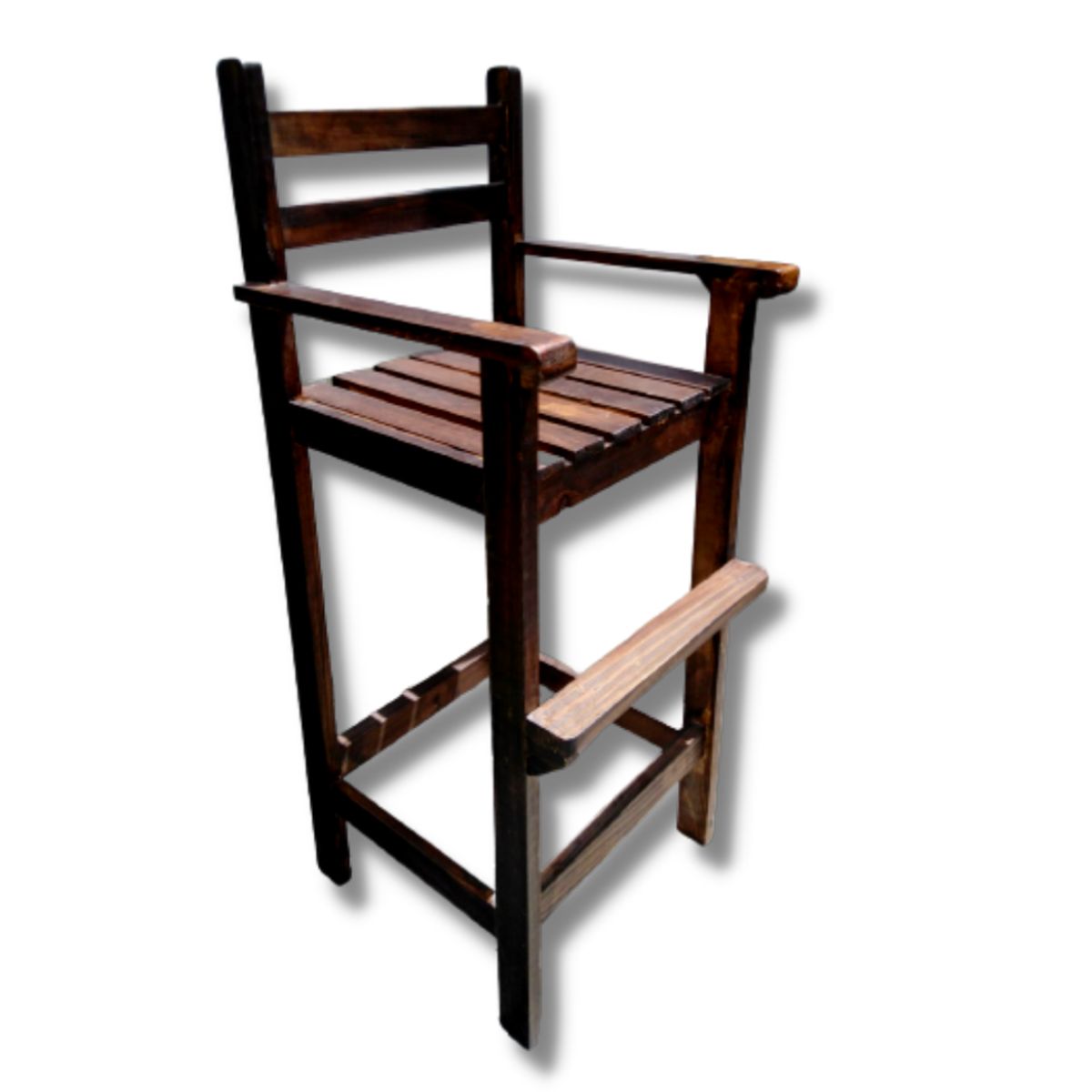 GENERICO - Silla de niños alta para la mesa comedor en marron