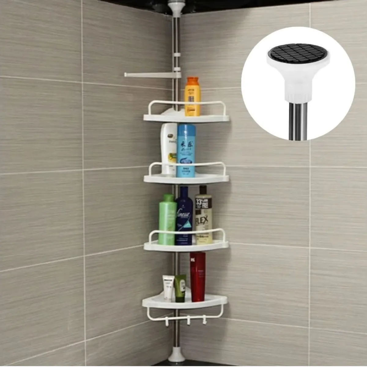 OEM - Esquinero de Baño de 4 Niveles Multiuso 3.20 Metros