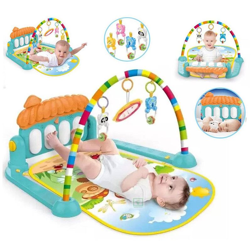 GENERICO - Gimnasio de Bebe con Piano Para Patear 3 en 1