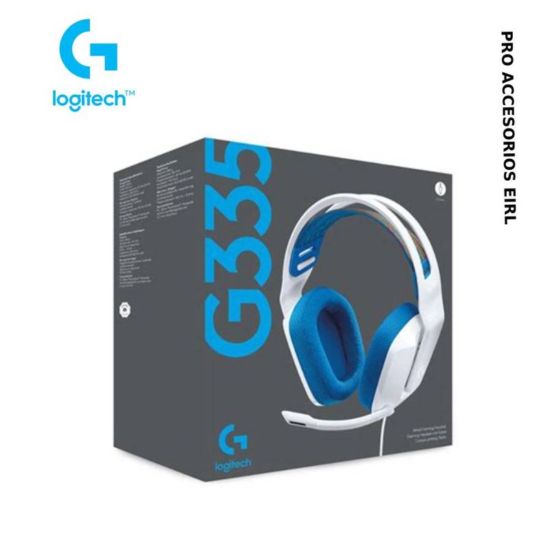 LOGITECH - Audífonos Logitech G335 Ligeros y Modernos para Juegos