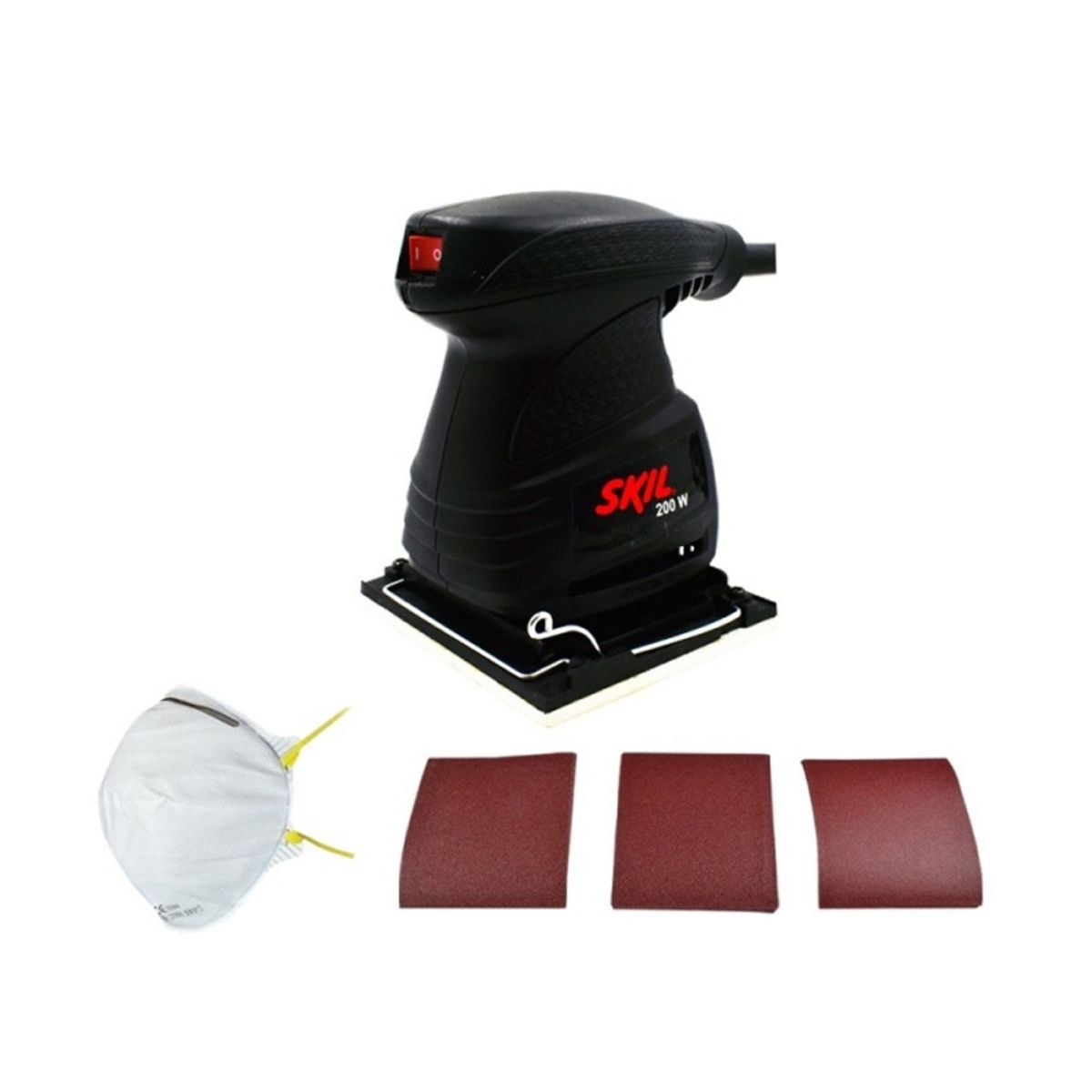 SKIL - Lijadora Orbital 14 200W + 30 lijas + Mascara de Polvo Skil F0127232JF-000