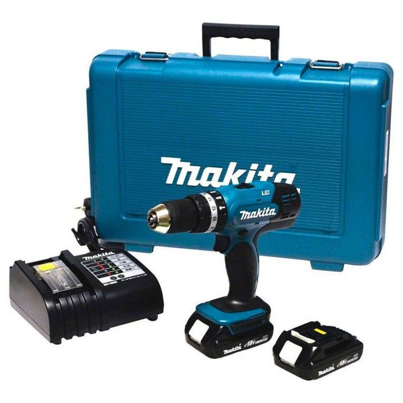 MAKITA - Taladro Percutor 12 18V LXT 38Nm 2 Bat 15 Ah Makita DHP453SYE