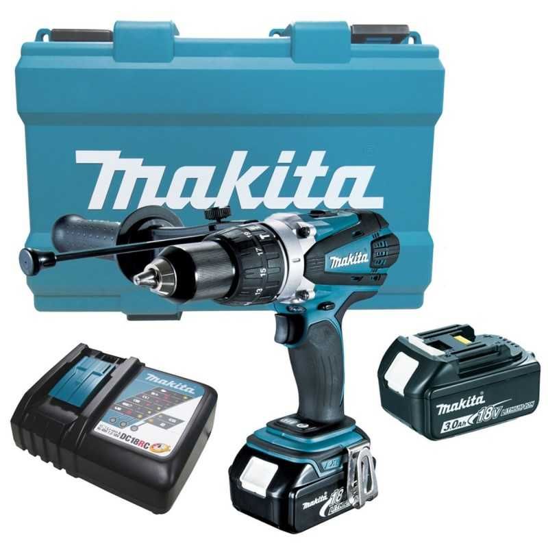 MAKITA - Taladro Percutor 12 18V LXT Incl 2 Bat y Carg Makita DHP458RFE