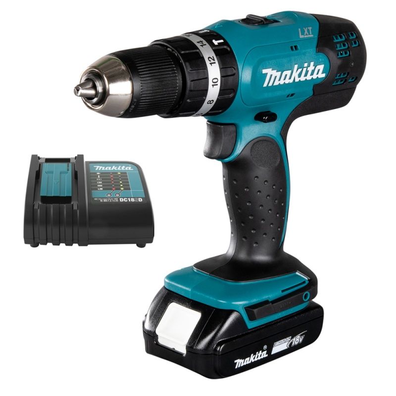 MAKITA - Taladro Percutor 12 18V LXT 38Nm 1 Bat 15 Ah Makita DHP453X10