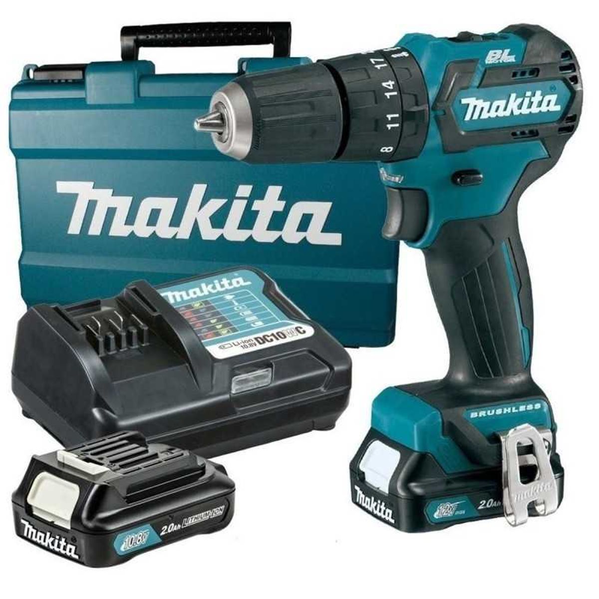 MAKITA - Taladro Atornillador 38 12V CXT BL 32Nm 2 Bat 20 Ah Makita DF332DWAE