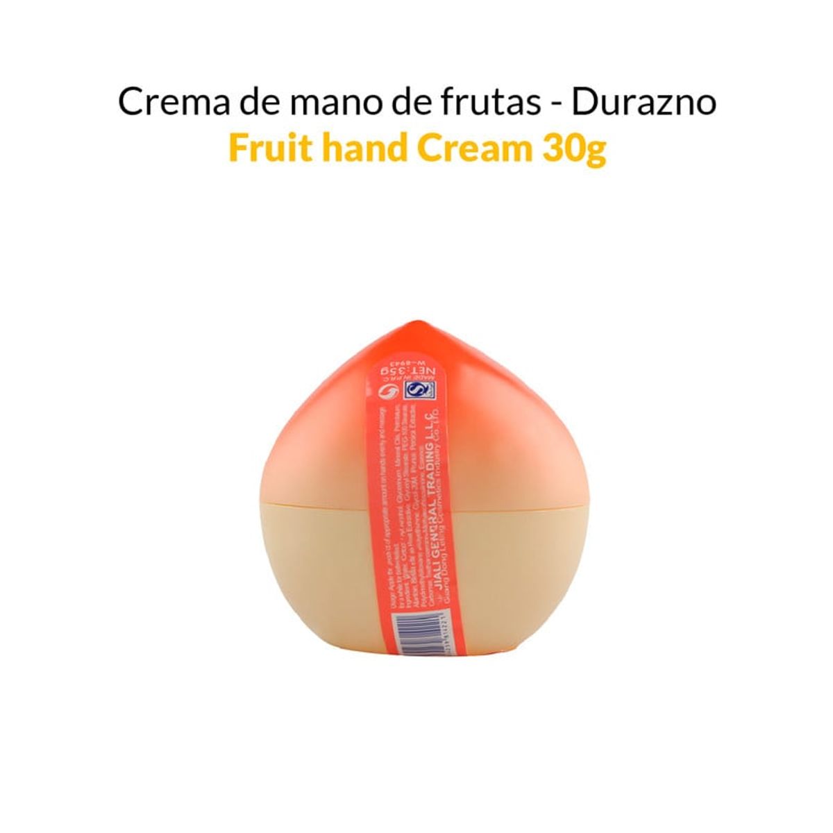 WOKALI - Crema De Mano De Frutas Durazno Fruit of the Wokali 30Gr