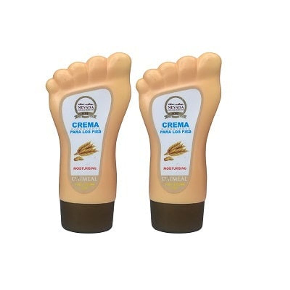 NEVADA NATURAL PRODUCTS - Crema Hidratante Para Los Pies Avena 120ml 2 Unidades